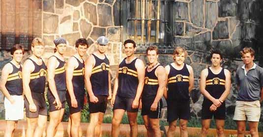 Father Bob Flanagan rowed for the Trinity Crew team for four years and was a captain twice. See more at bobflanagan.net
